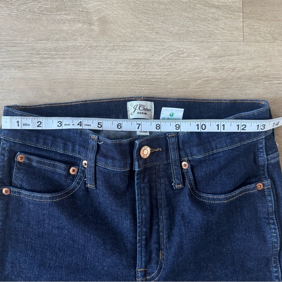 J Crew Women's 9" High Rise Vintage Straight Leg Jean Denim Pants Blue 27 Tall - Picture 5 of 8